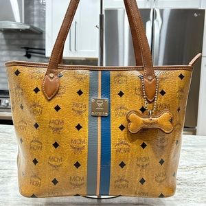 SOLD- MCM Blues Stripe Bag